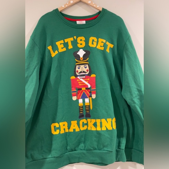 Holiday Time Ugly Christmas Sweater/Sweatshirt - Green, Mens 3XL/Fits Women’s 4X - Picture 1 of 7